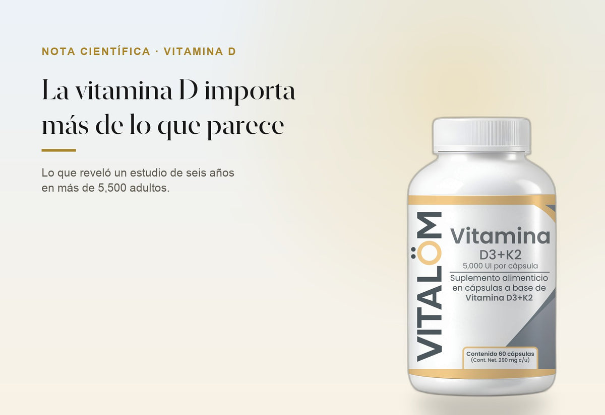 Grasa abdominal y vitamina D: qué encontró un estudio de seis años en más de 5,500 adultos